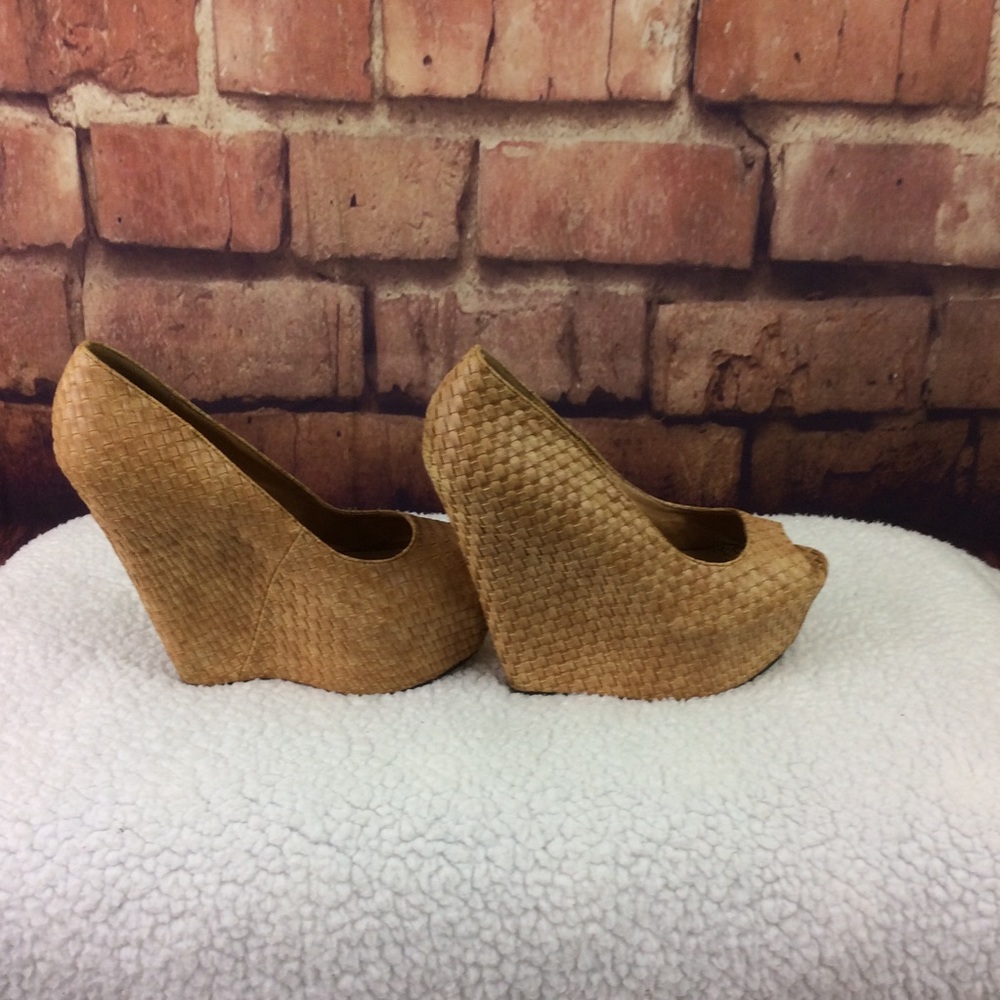 Bertinni Dunes Rattan Open Toe Wedge 6 - Picture 5 of 8